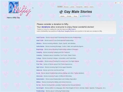 nufty gay|Nifty Erotic Stories